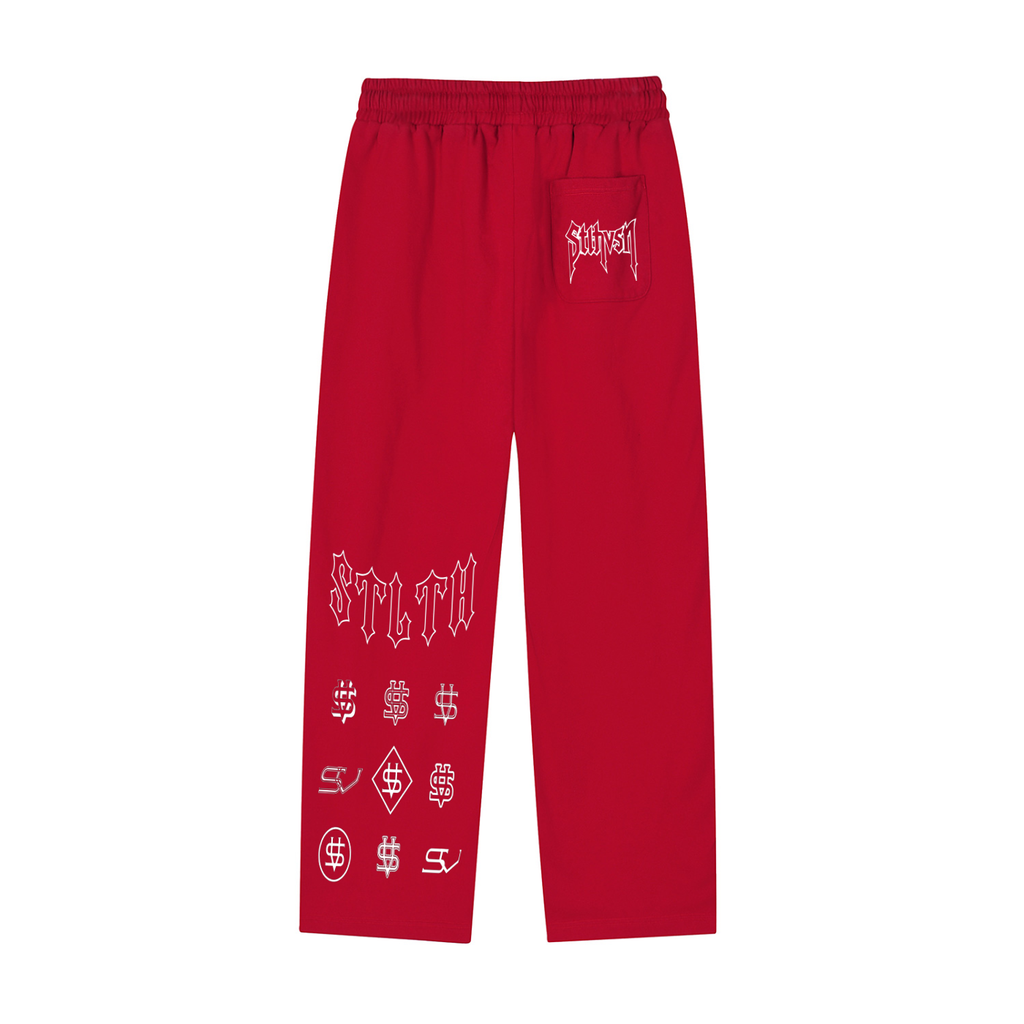 Reflection Striped Straight-Leg Sweatpants