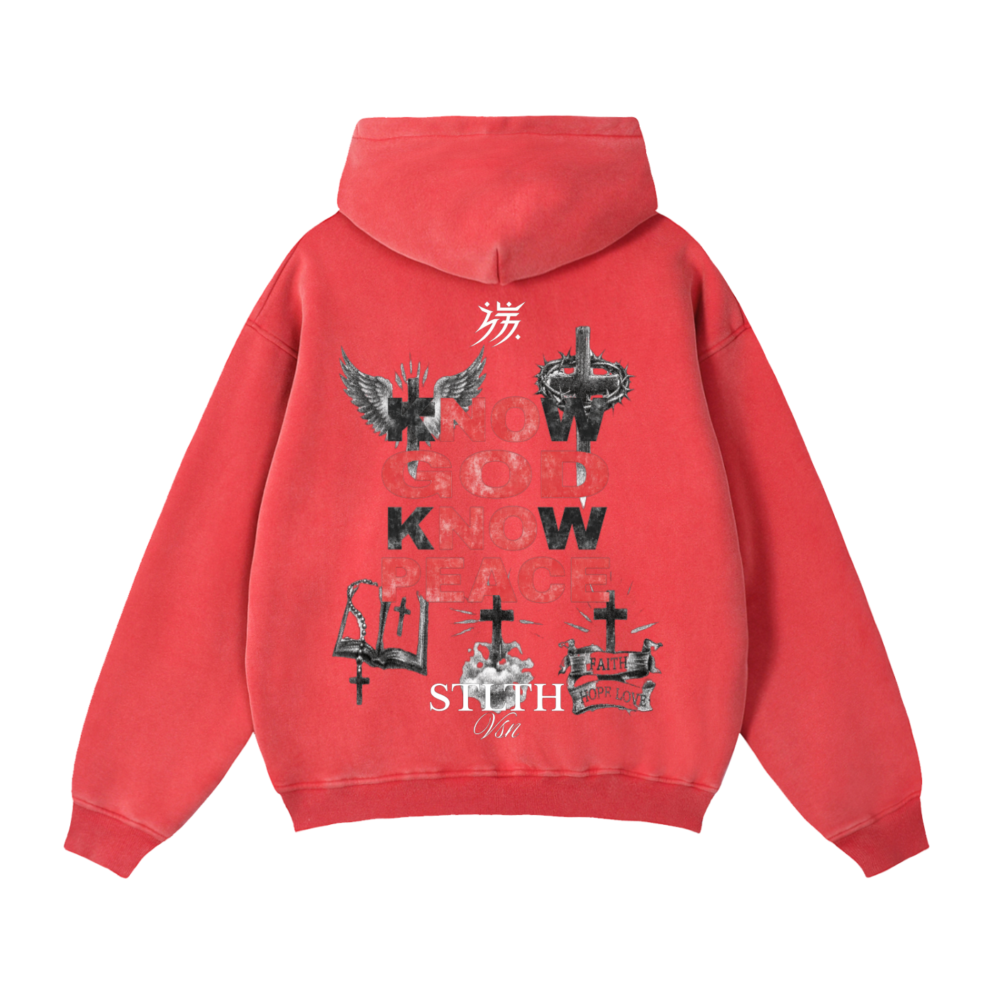 002 Know God Know Peace Zip-Through Boxy