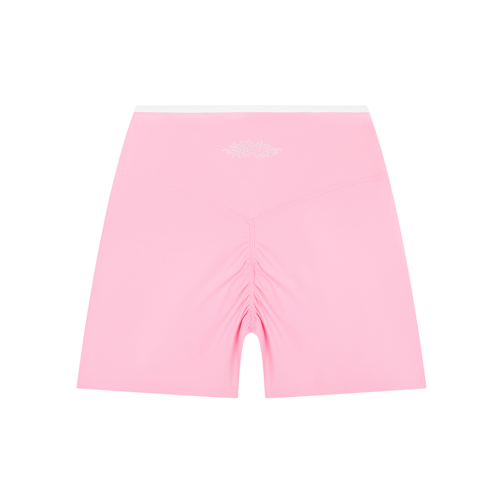 VI Women’s High Rise Color Block Yoga Shorts
