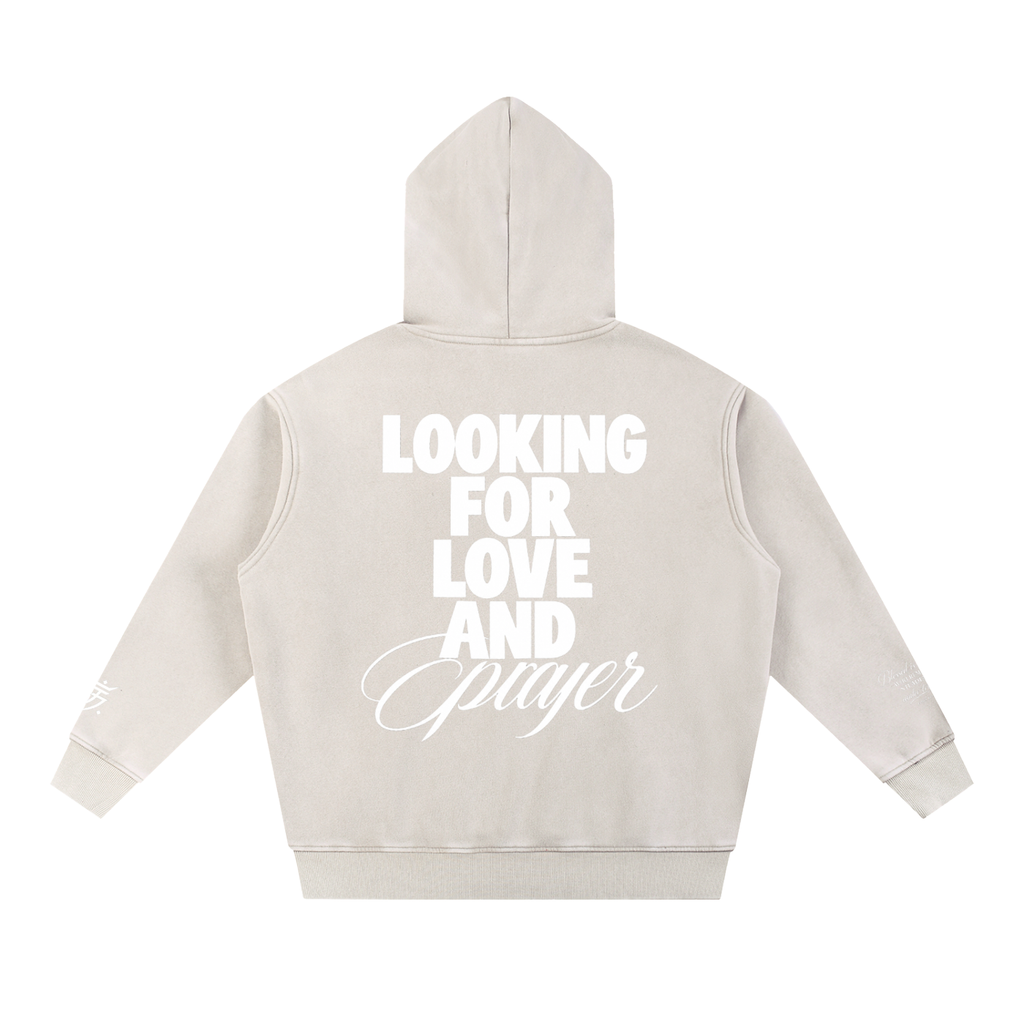 SV27 BLESSED  Snow Wash Fleece Oversize Hoodie