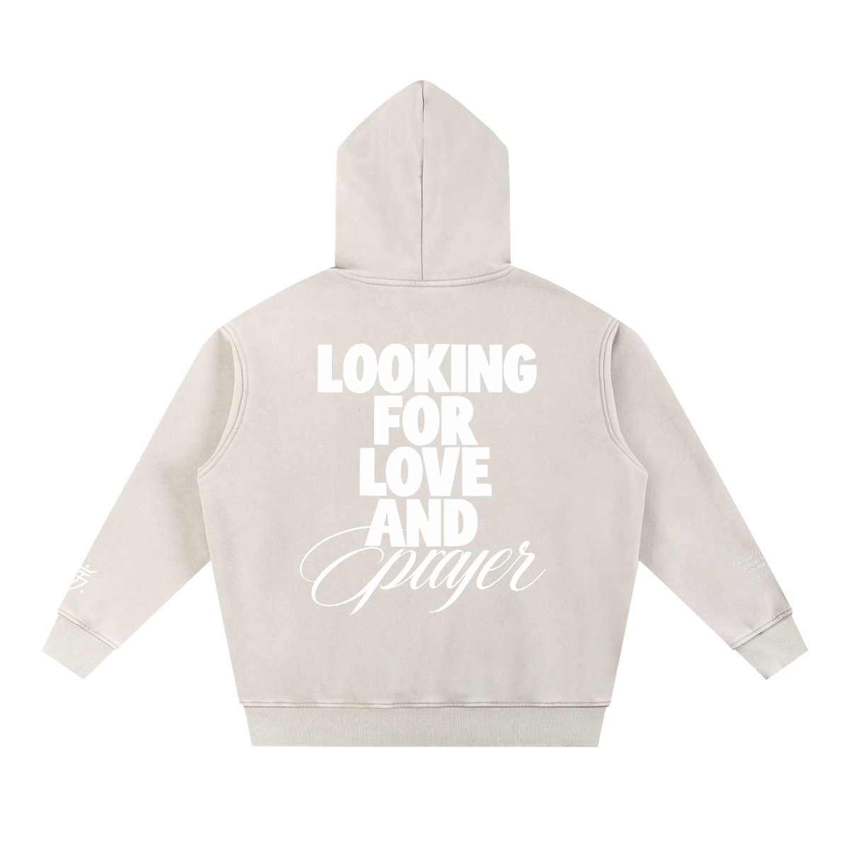SV27 BLESSED  Snow Wash Fleece Oversize Hoodie