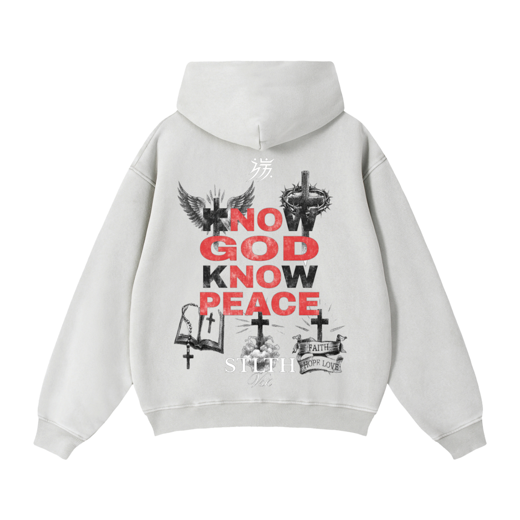 002 Know God Know Peace Zip-Through Boxy