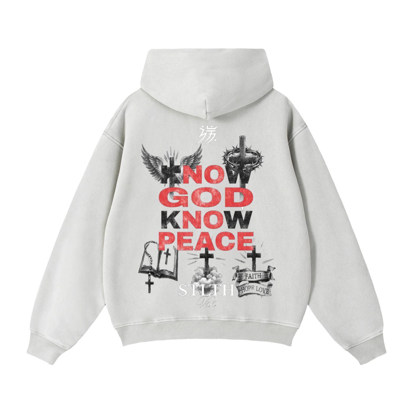 002 Know God Know Peace Zip-Through Boxy