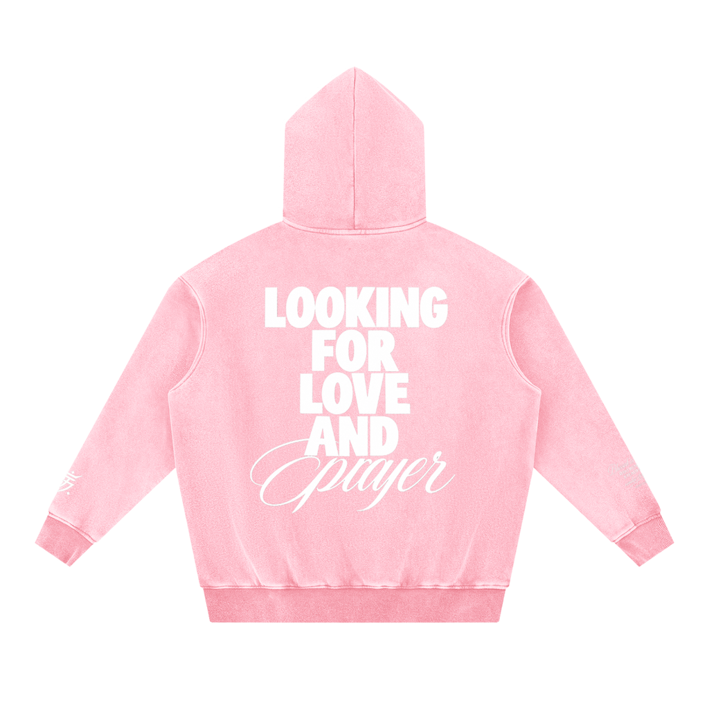 SV27 BLESSED  Snow Wash Fleece Oversize Hoodie