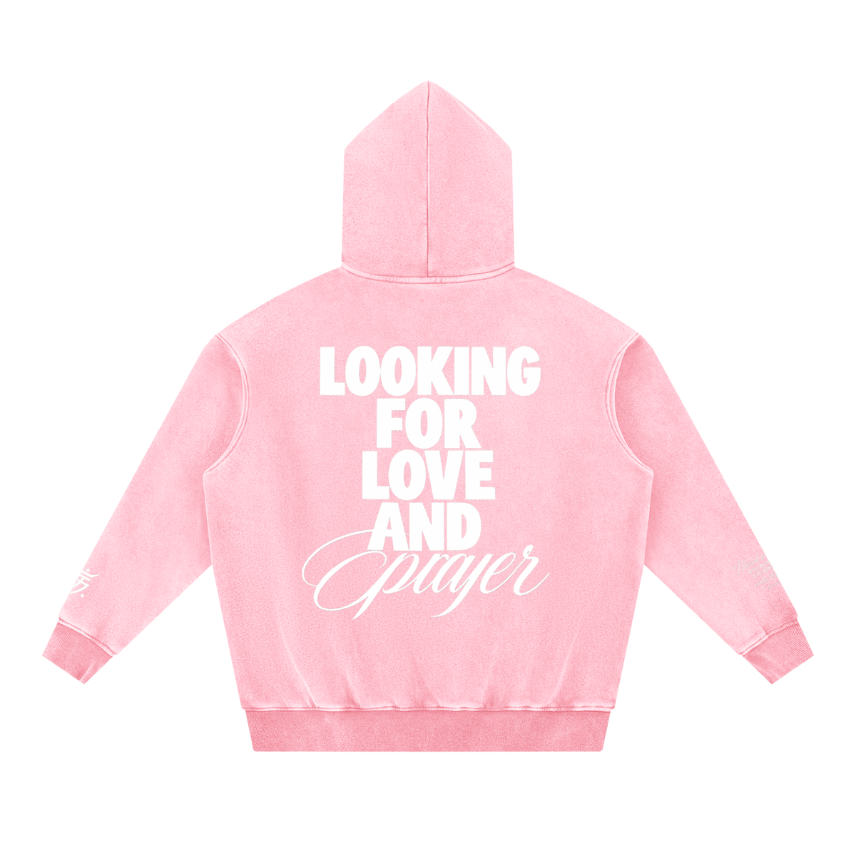SV27 BLESSED  Snow Wash Fleece Oversize Hoodie
