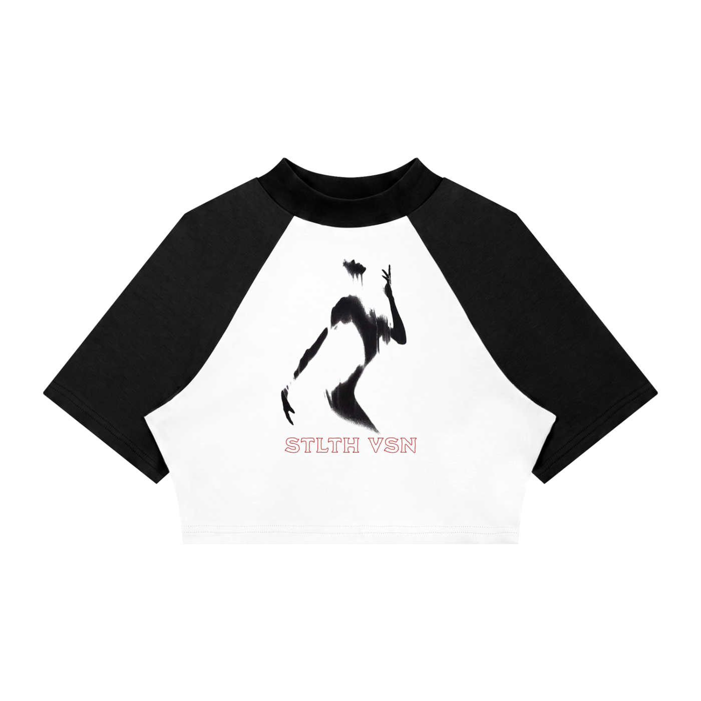 Women’s Color Block Raglan Crop T-Shirt