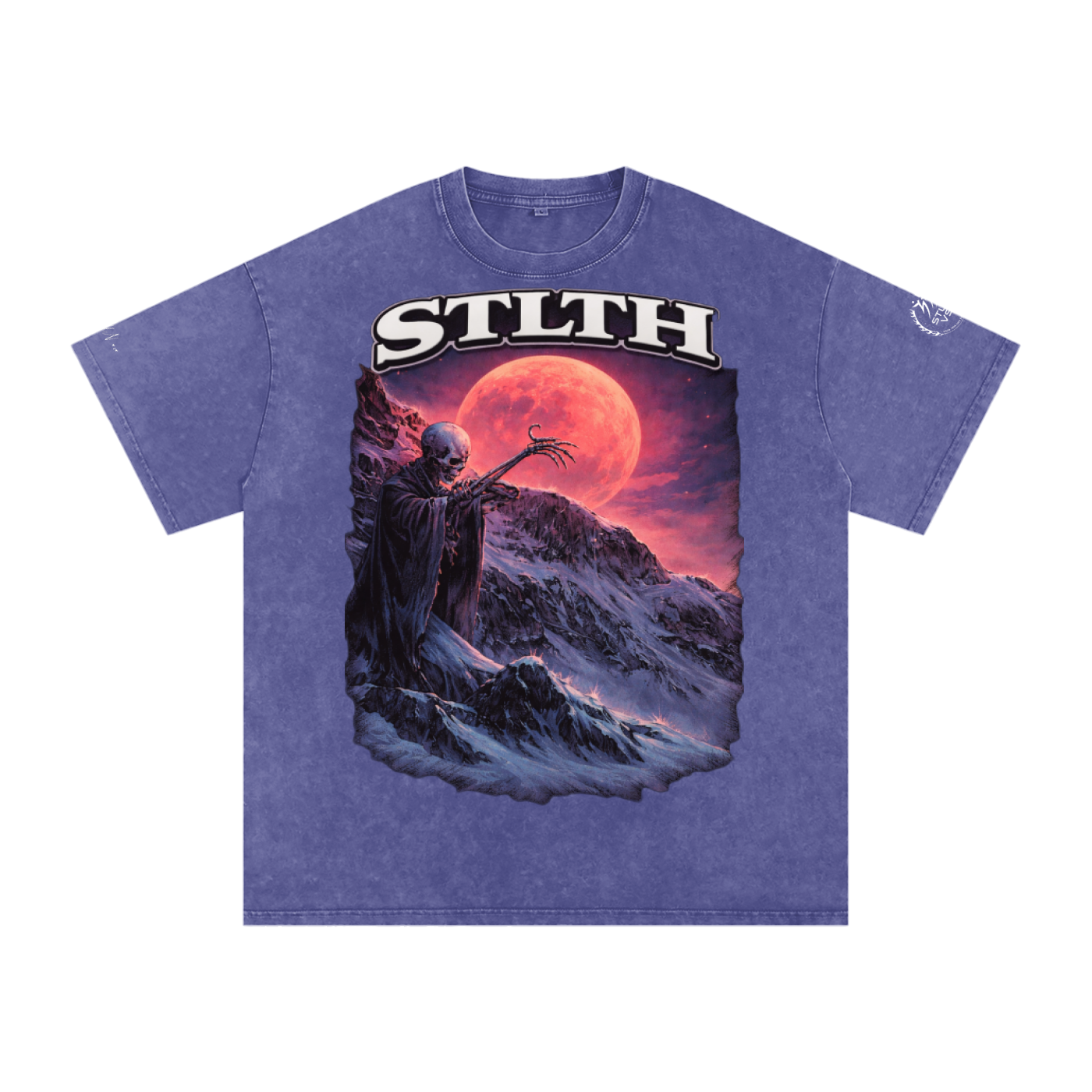 Snow Washed Oversized Cotton T-Shirt