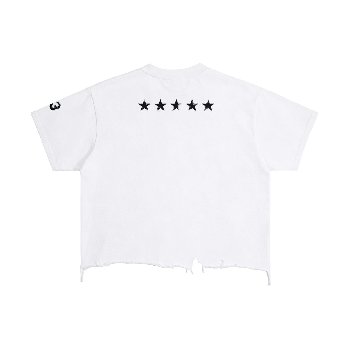 Vintage Wash Boxy Distressed Hem T-Shirt