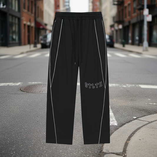 Reflection Striped Straight-Leg Sweatpants