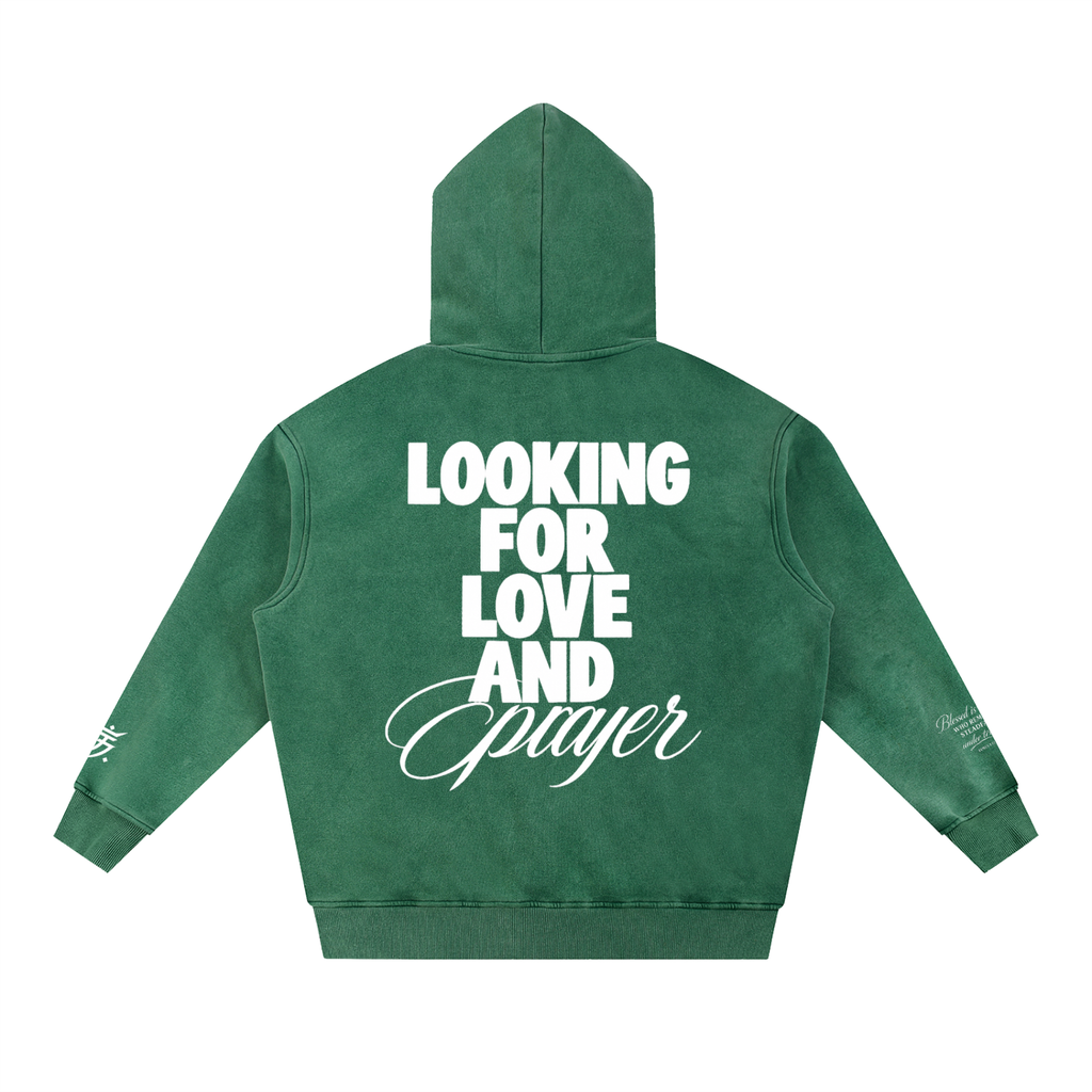 SV27 BLESSED  Snow Wash Fleece Oversize Hoodie