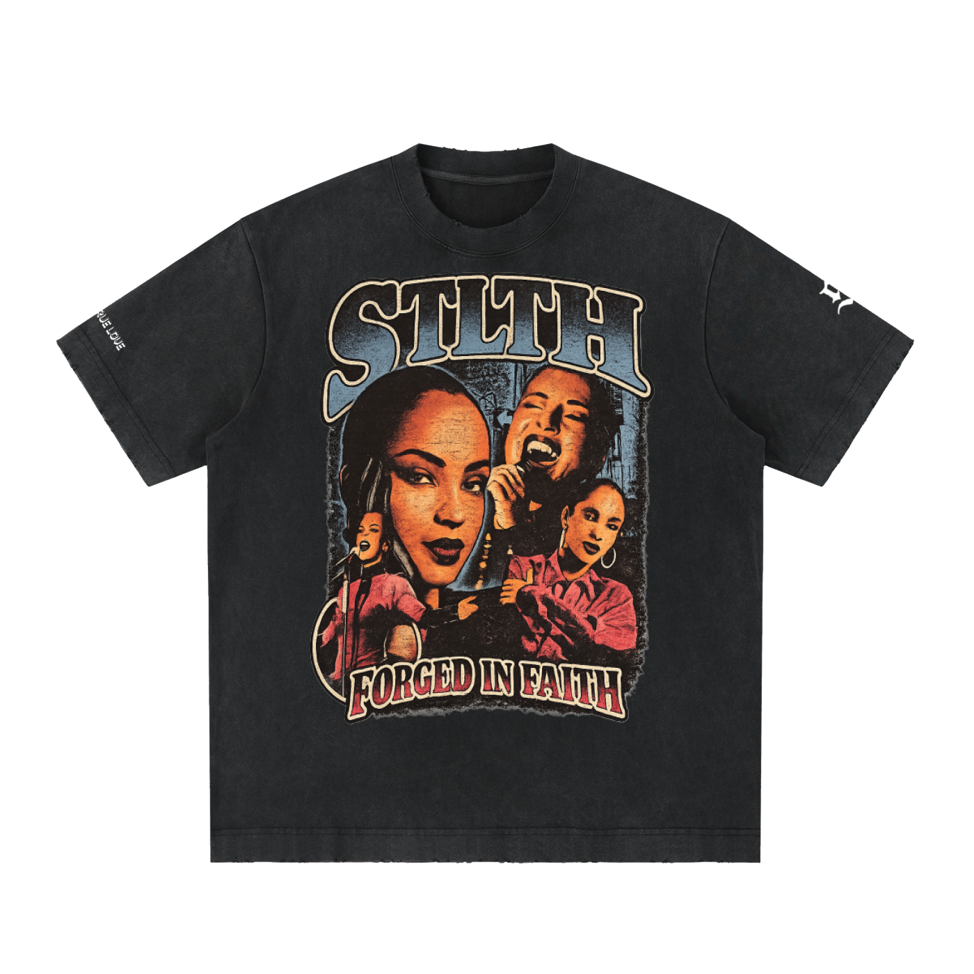 SDE Vintage Washed Frayed T-Shirt