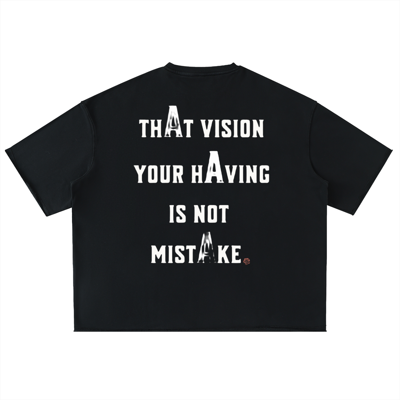 Washed Rolled Hem Half Sleeve T-Shirt