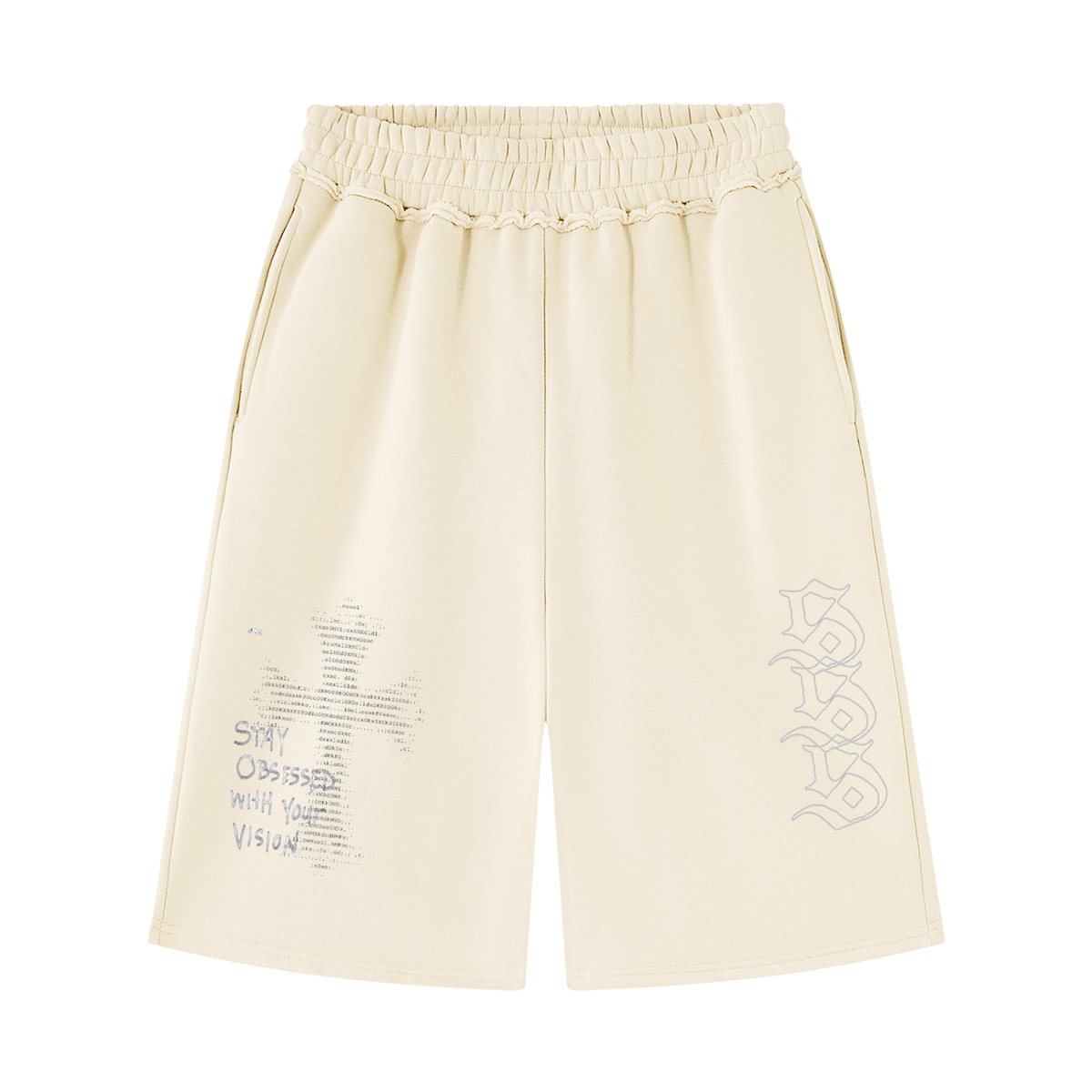 Vision Raw Edge  Shorts