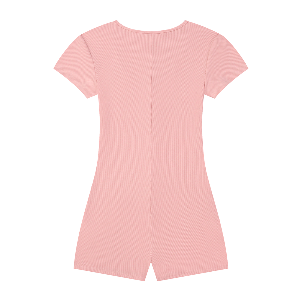 Barb Heart 01 Women's Dual-Function Cape Tie-Waist Romper