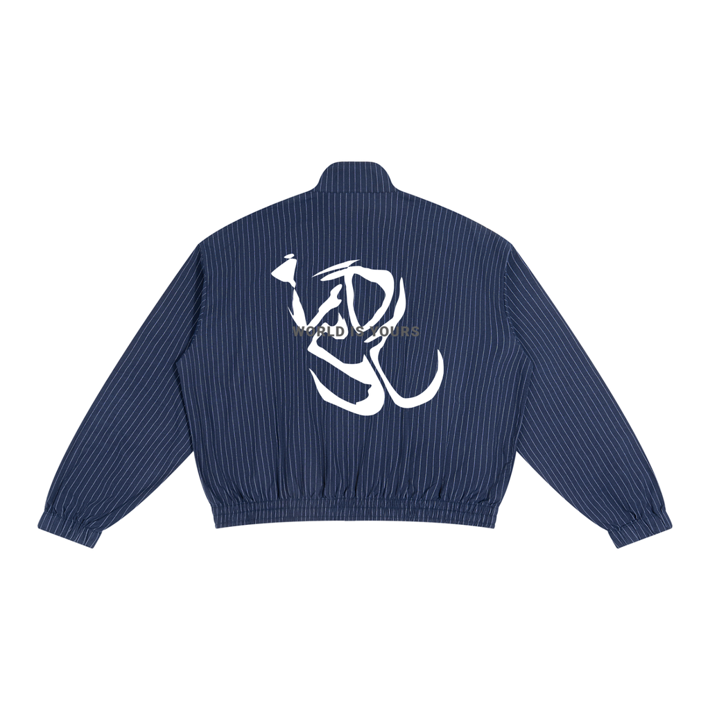 Unisex Striped Full-Zip Track Jacket