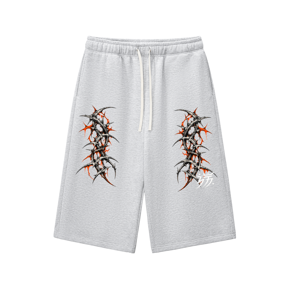 Relaxed Drawstring Three-quarter Sweatpants