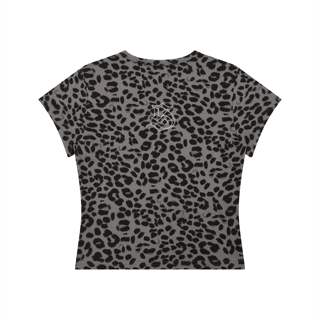 Forged in Faith Women’s Leopard Print Crop T-Shirt