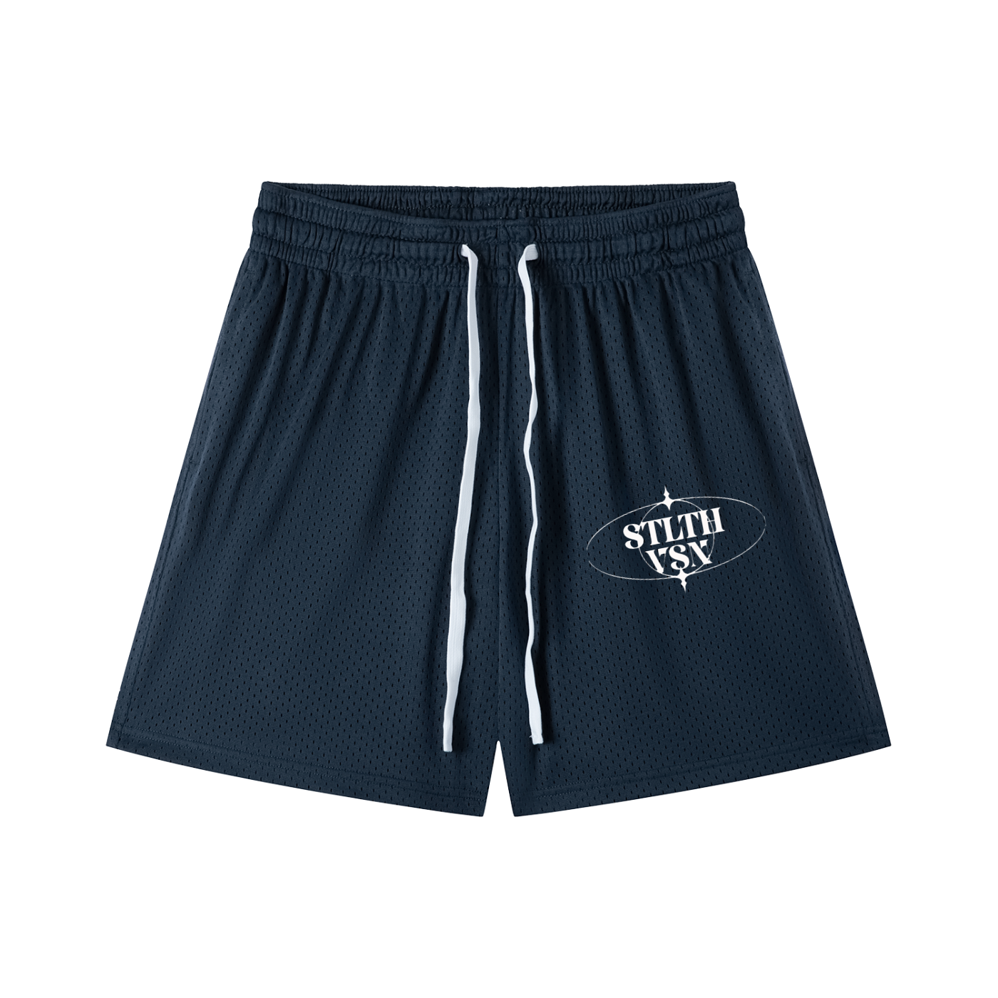 Mesh Drawstring Shorts