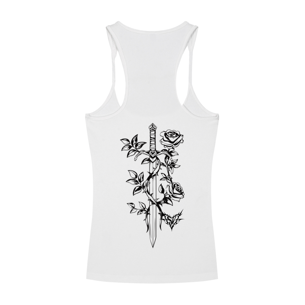 Slim Fit Ribbed Racerback Tank Top