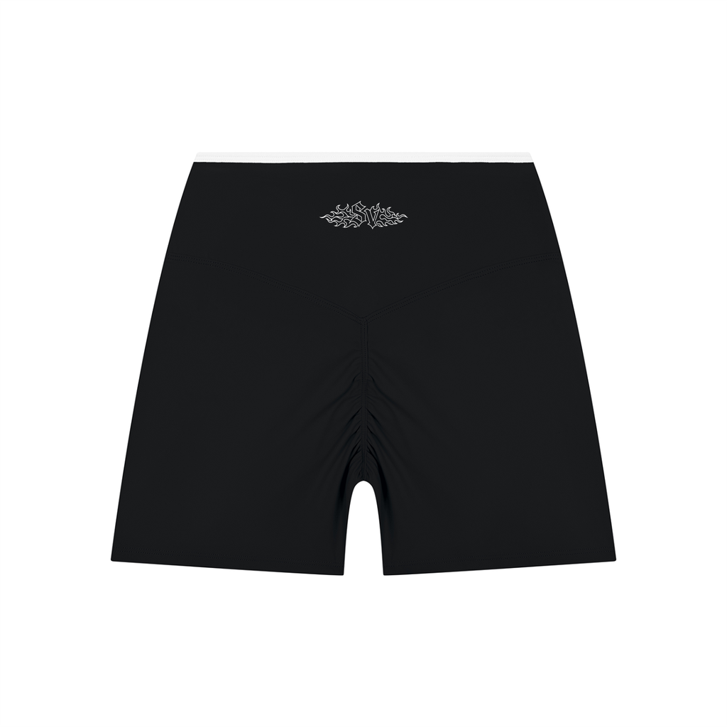 VI Women’s High Rise Color Block Yoga Shorts