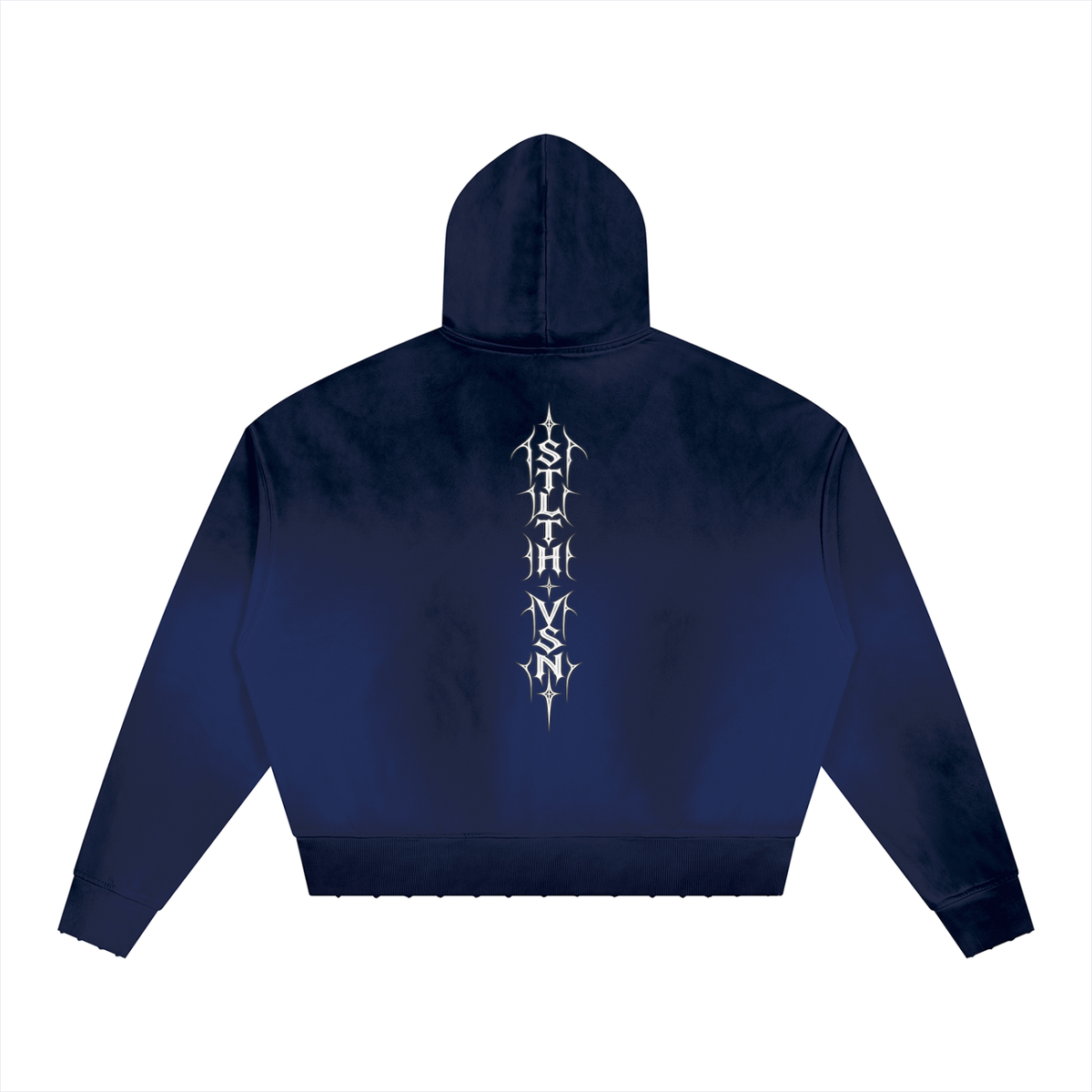 Unisex Sunfade Distressed Boxy Hoodie