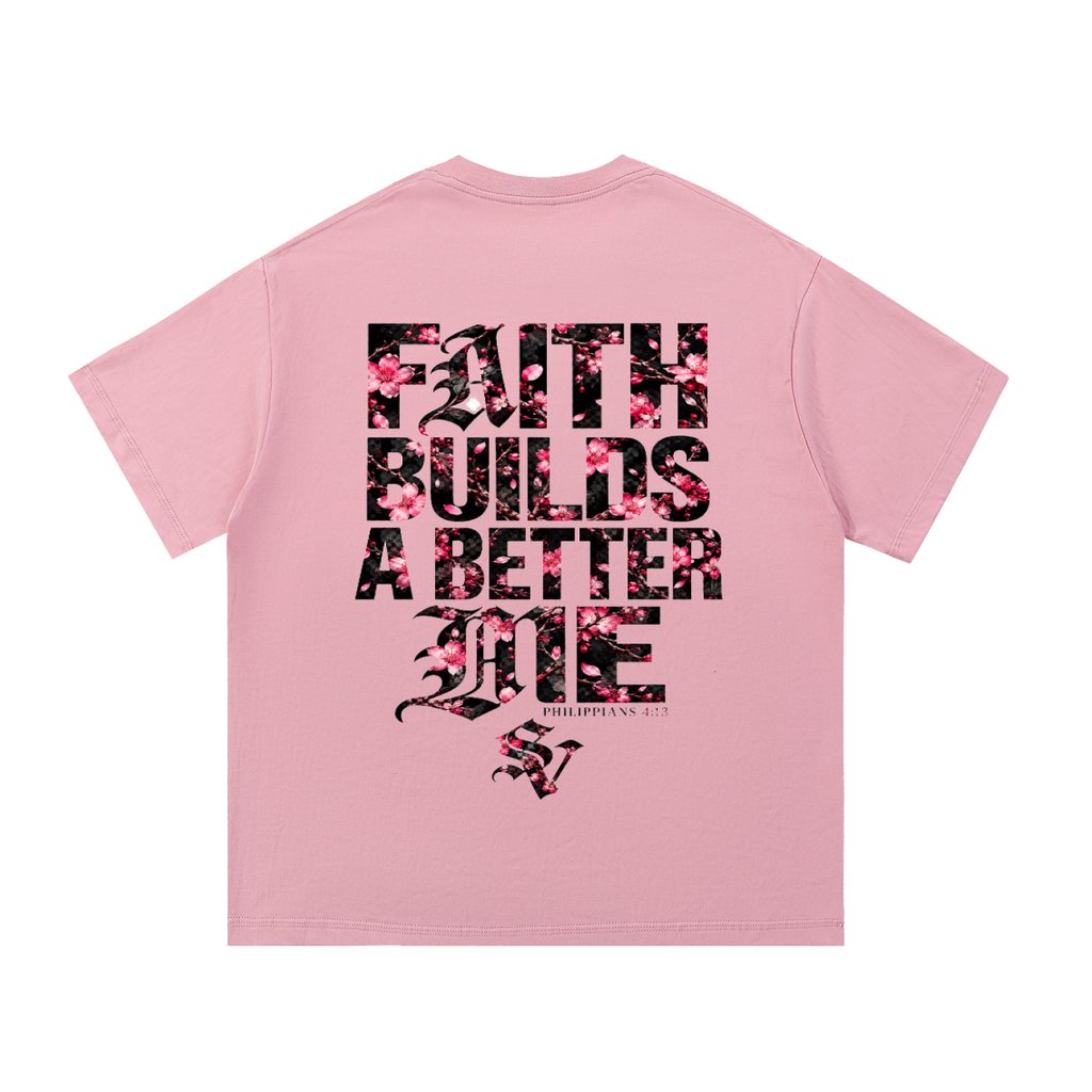 PINK FAITH Cotton T-Shirt