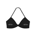 Women’s Ruched Halter-Neck Sports Bra