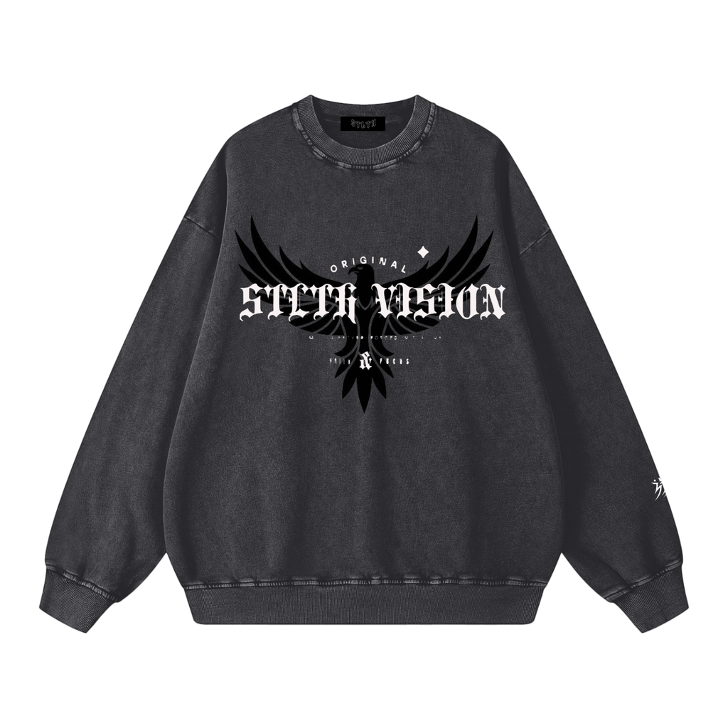Snow Washed Oversized Sweatshirt