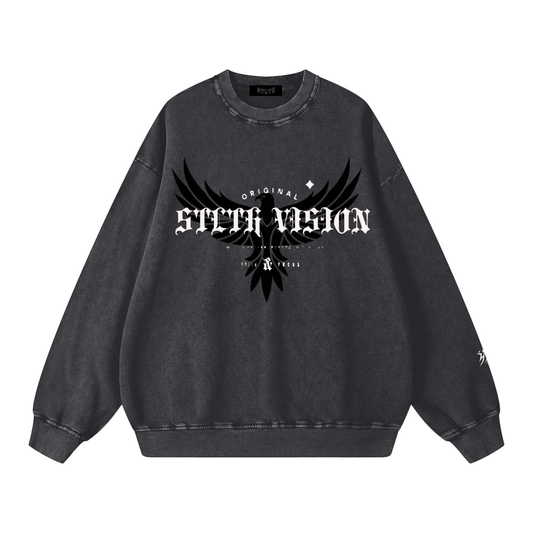 Snow Washed Oversized Sweatshirt