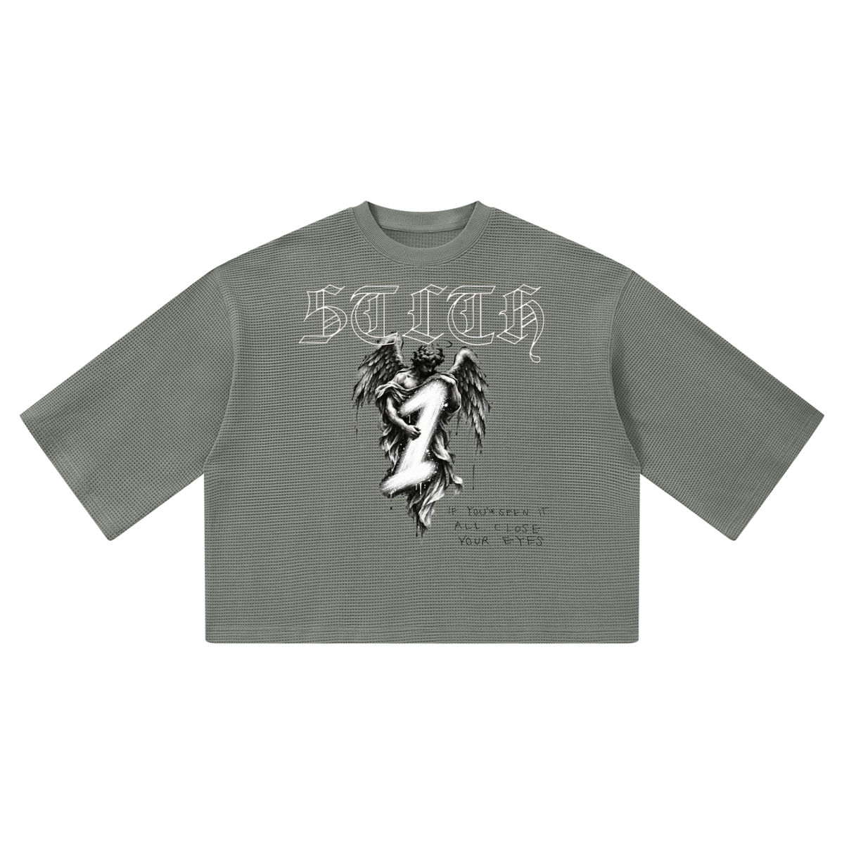 Angel 1 Unisex Waffle Boxy T-Shirt