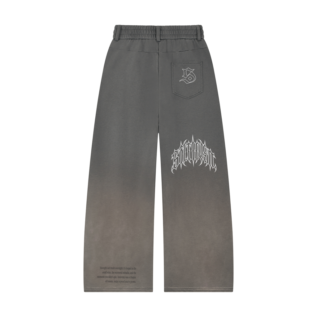 Tranquil  Sunfade Paneled Barrel Leg Sweatpants