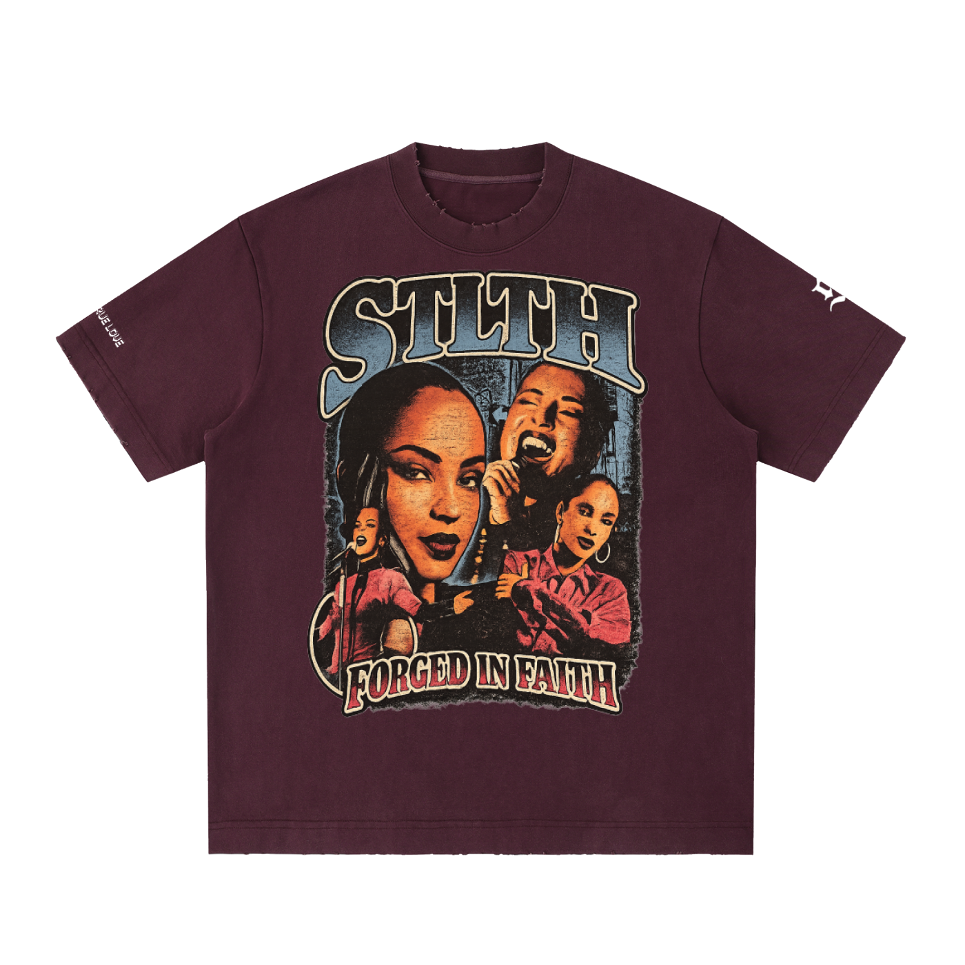 SDE Vintage Washed Frayed T-Shirt