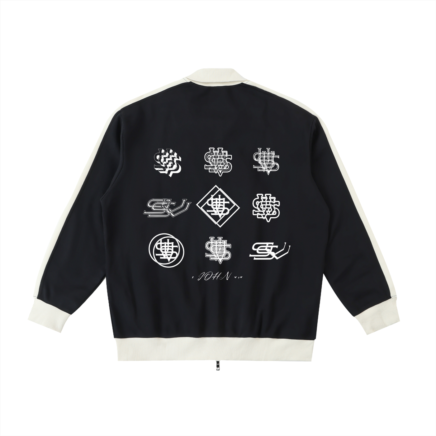 Contrast Trim Stand Collar Jacket