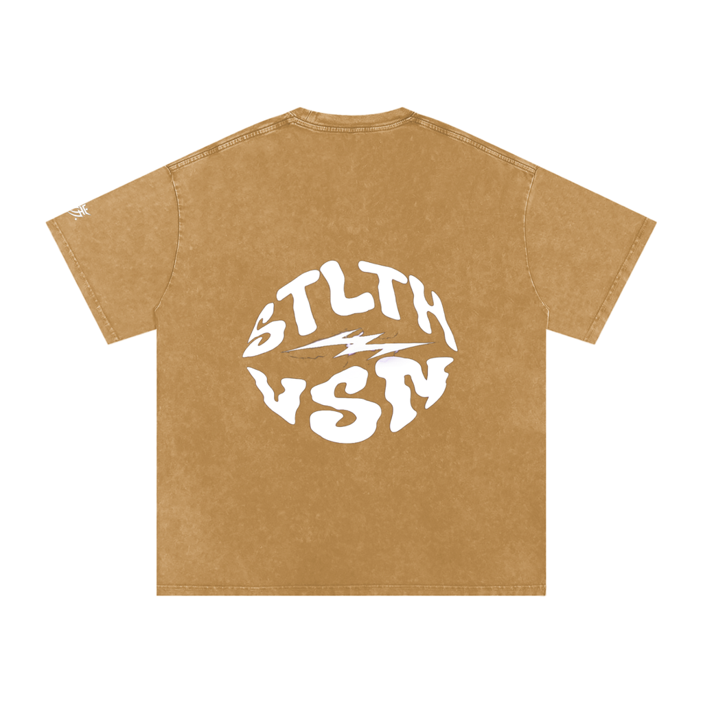 Snow Washed Oversized Cotton T-Shirt