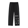 Reflection Striped Straight-Leg Sweatpants