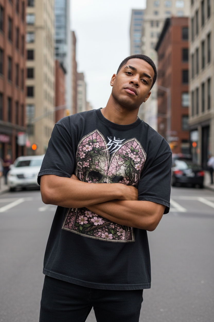 SHOW LOVE Dyed Boxy T-Shirt
