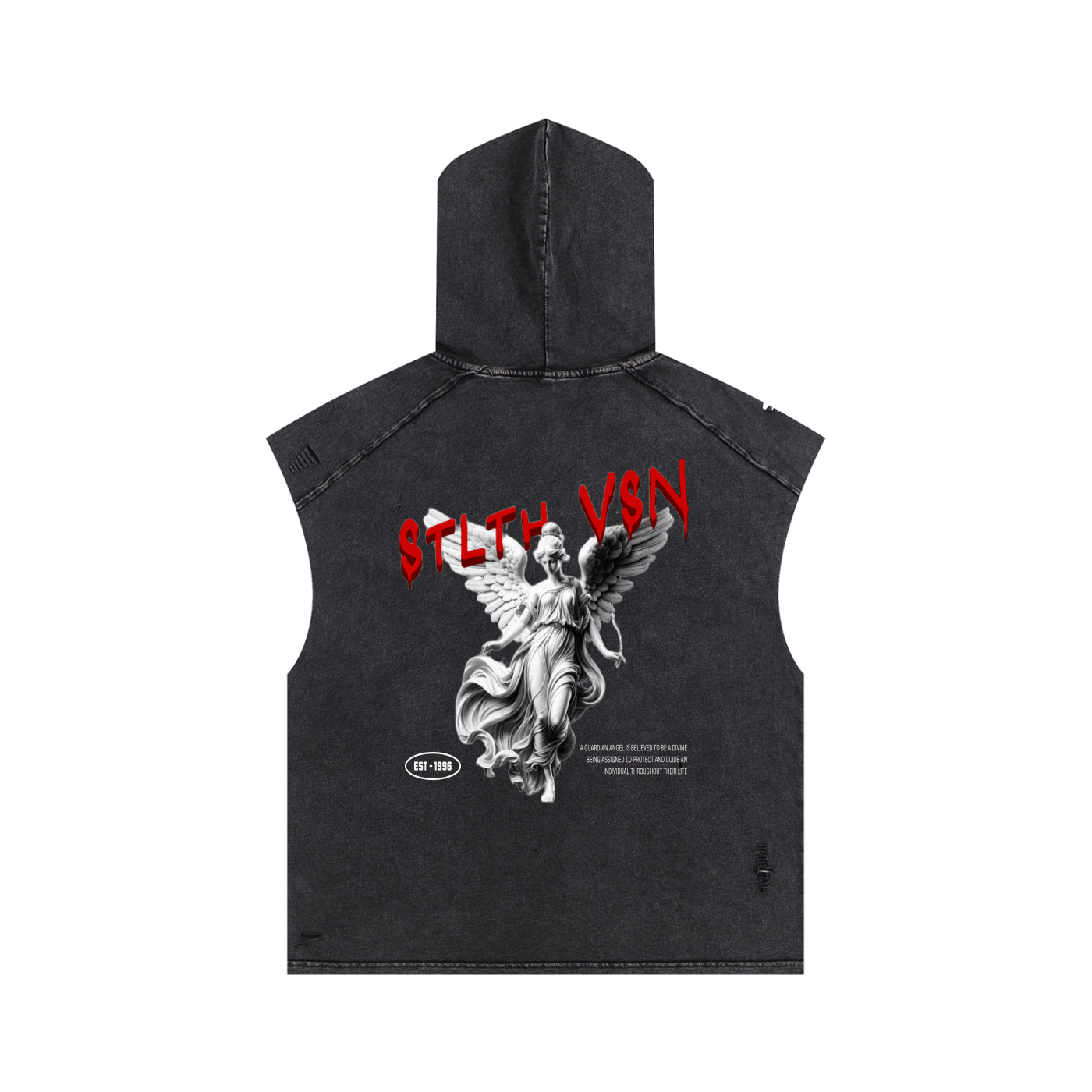 Stlth Guardian Angel Hooded Tank Top
