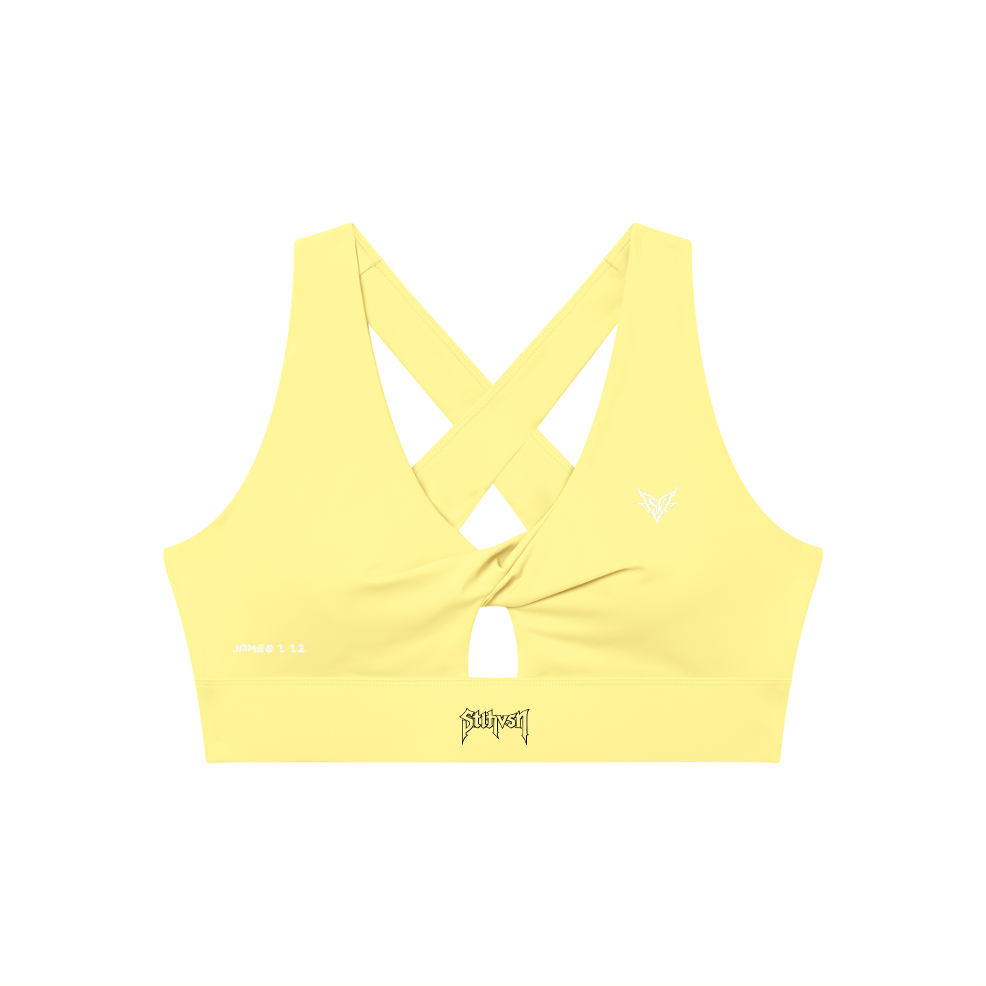 Women's Twist Front V-Neck Sports Bra