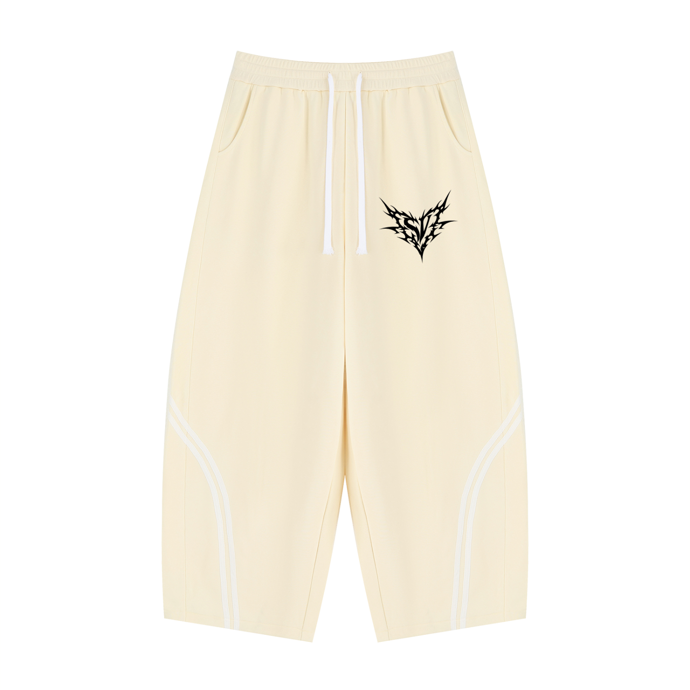 Unisex Wide Leg Piping Sweatpants