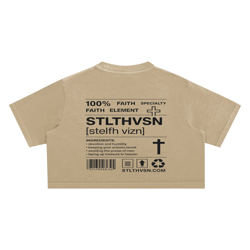 Ingredients Washed Crop Top