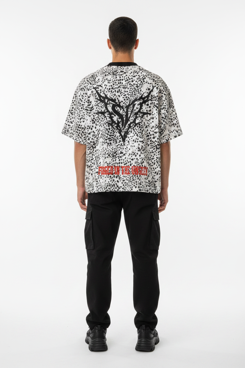 Unisex Leopard Print Boxy T-Shirt