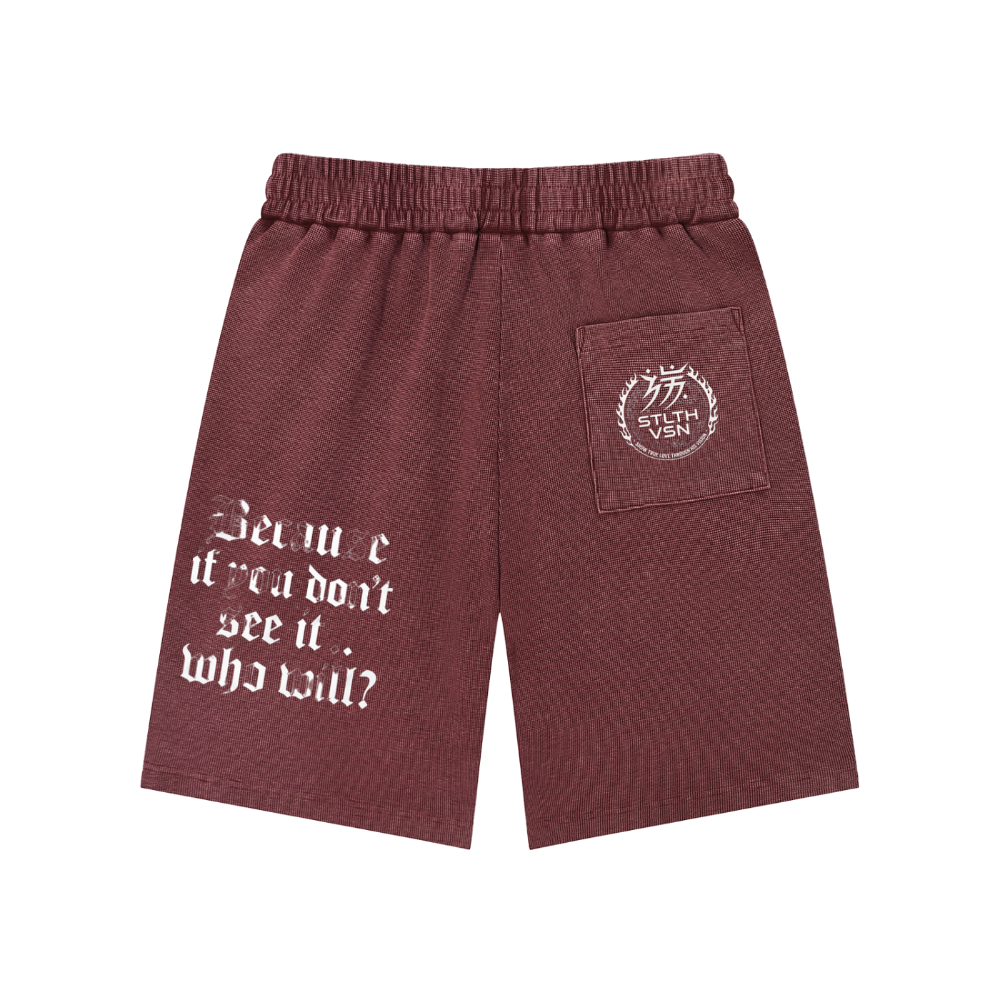 Mineral Wash Waffle Knit Shorts