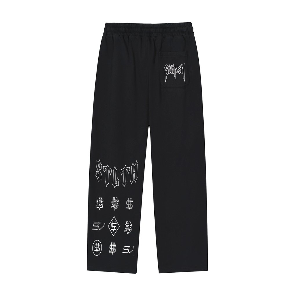 Reflection Striped Straight-Leg Sweatpants