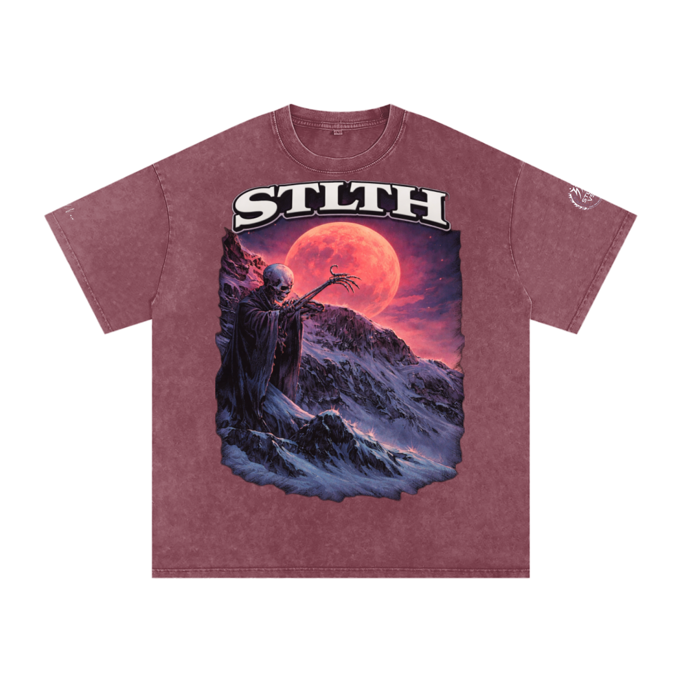 Snow Washed Oversized Cotton T-Shirt