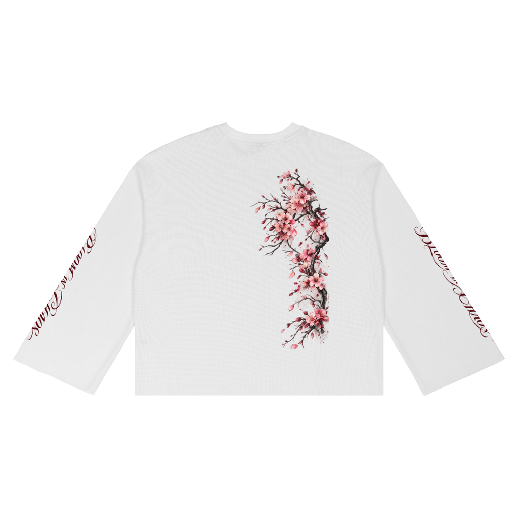 Blossom Waffle Raw Edge T-Shirt
