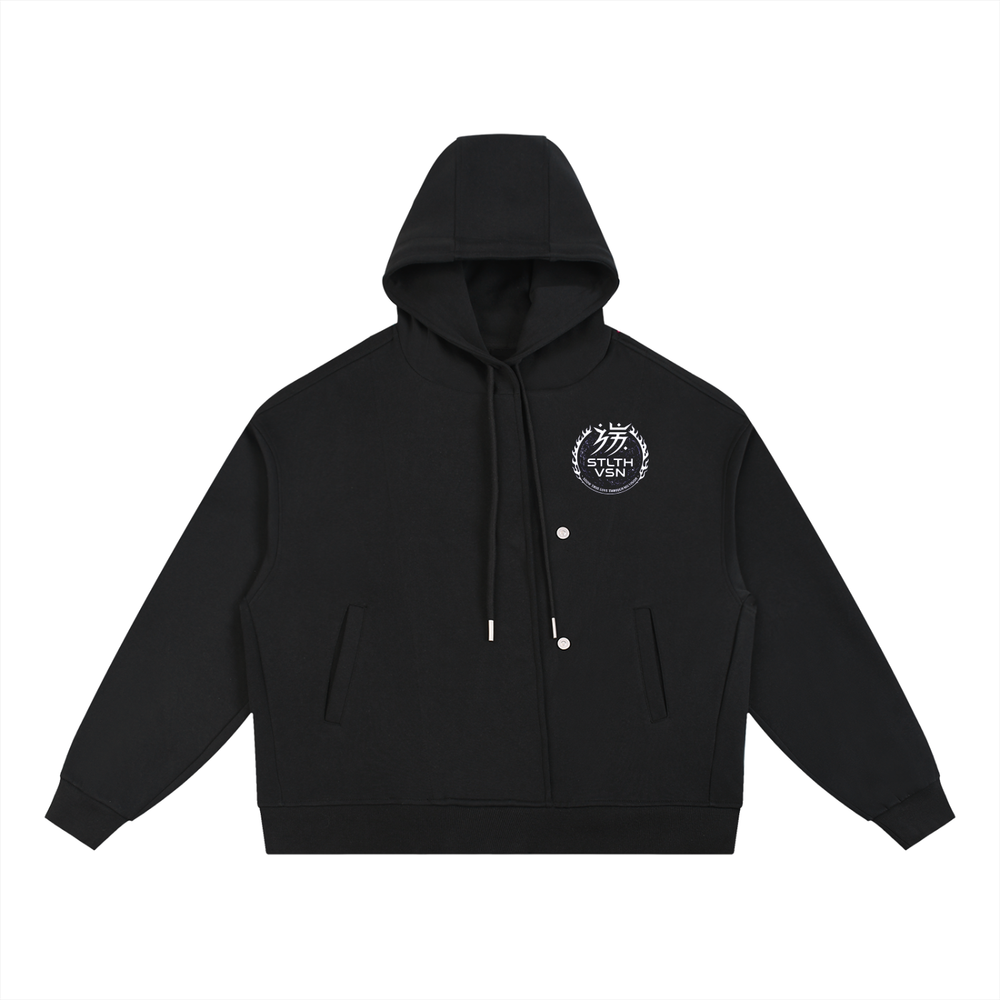 002 Isolated Visions Placket Hoodie