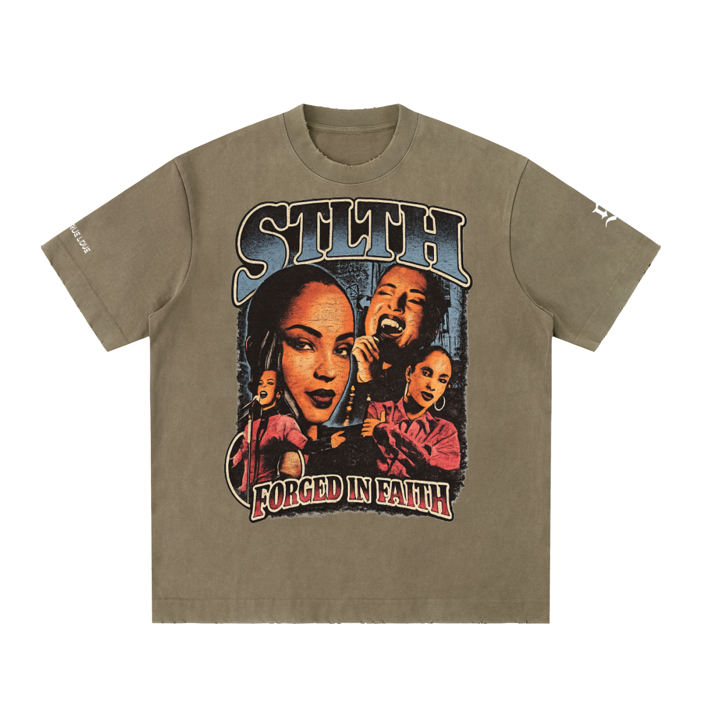 SDE Vintage Washed Frayed T-Shirt