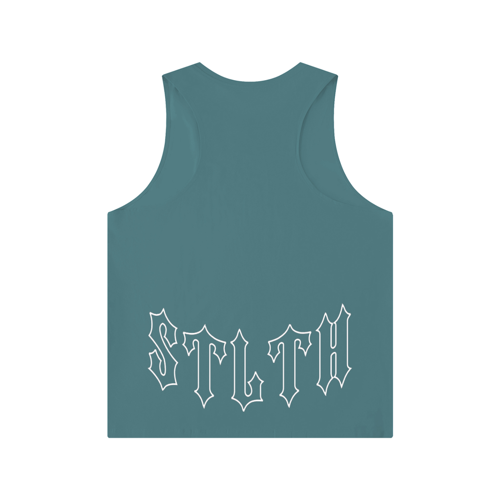 Men's Solid Color Crewneck Tank Top