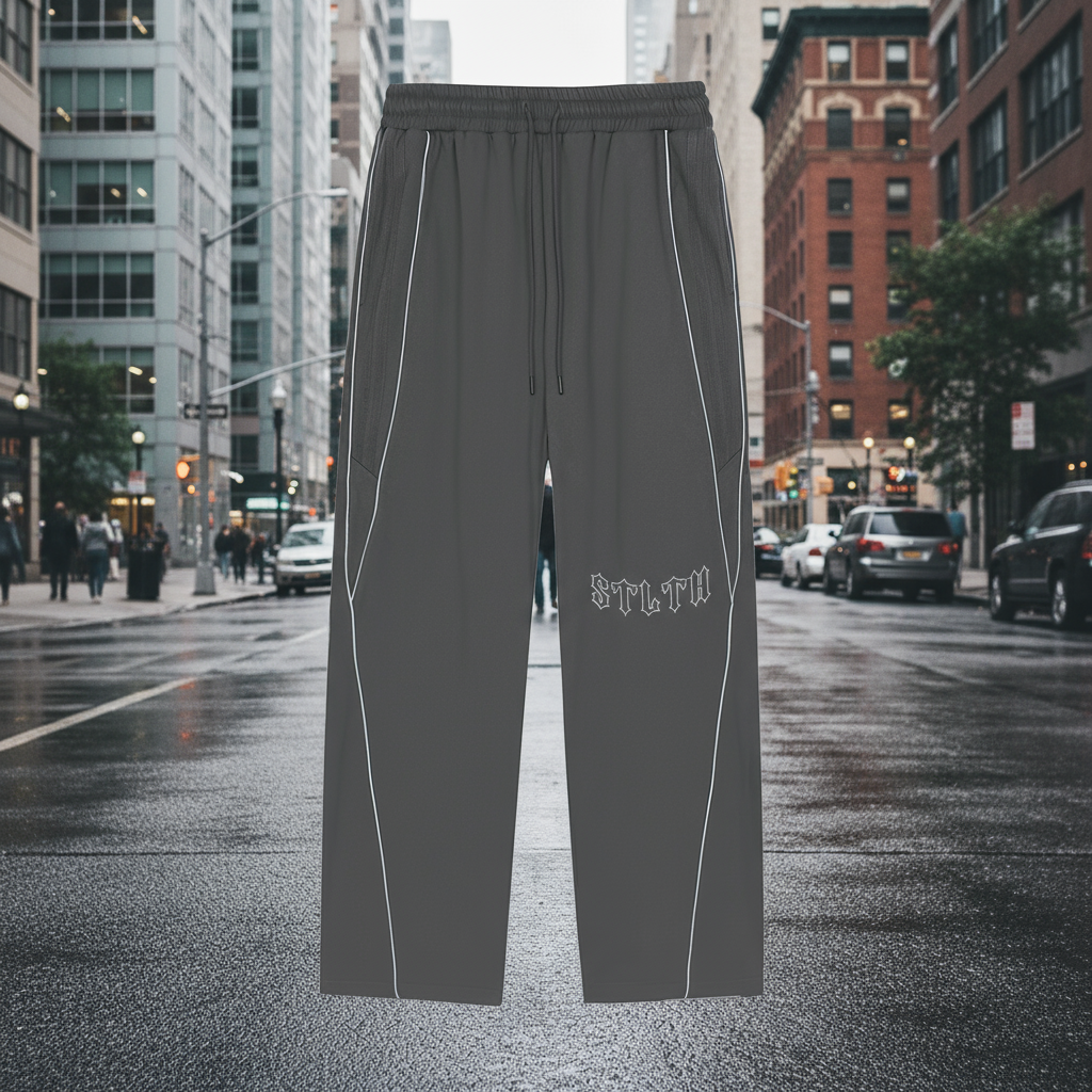 Reflection Striped Straight-Leg Sweatpants