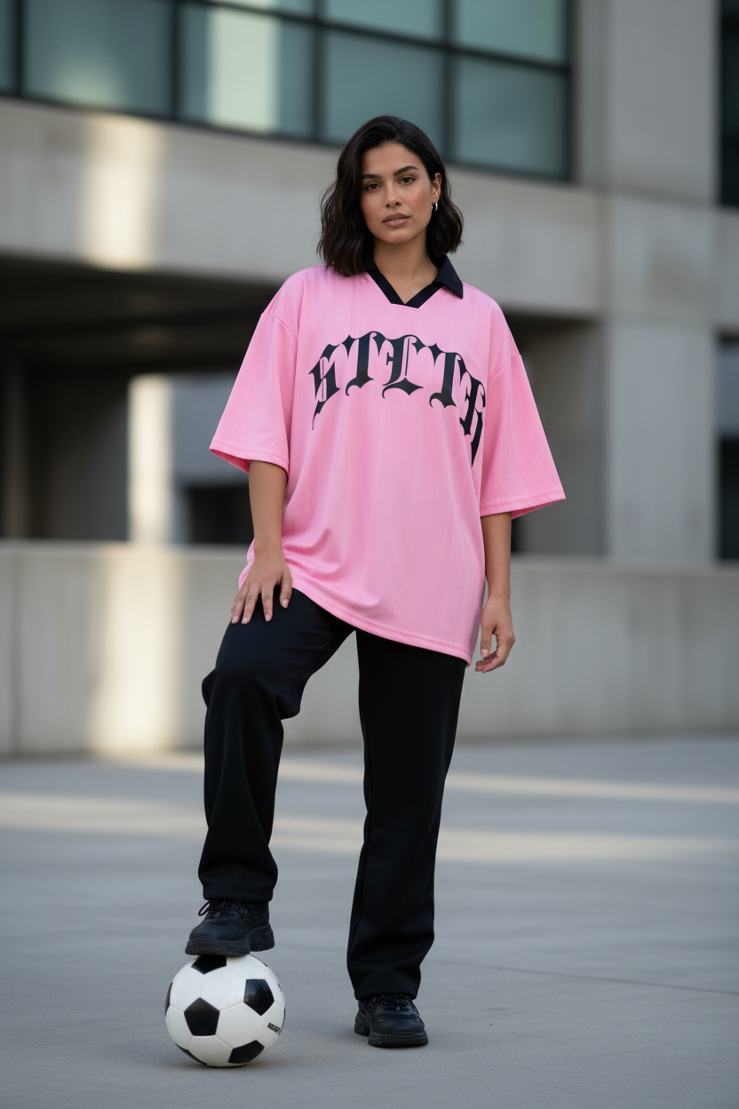 Unisex Striped Boxy Soccer Jersey